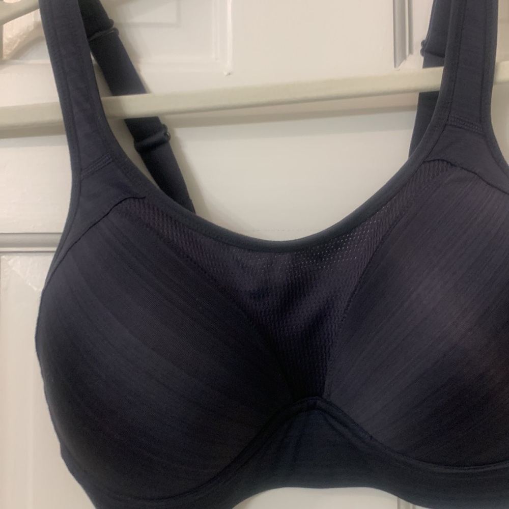 Target Medium sport bra dark gray padded band measured 26.5” worn 1 time